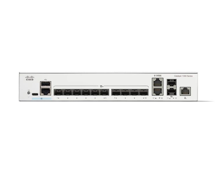 Комутатор керований рівня 2 Cisco Catalyst C1300-12XS 526375ua фото