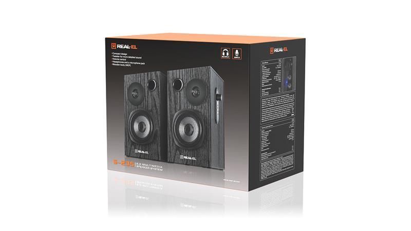Колонки для комп'ютера Real-El S-235 Black 578252ua фото