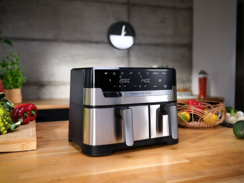 Мультипіч (аерофритюрниця) Tefal Dual Easy Fry & Grill Air Fryer EY905D10 510587 фото