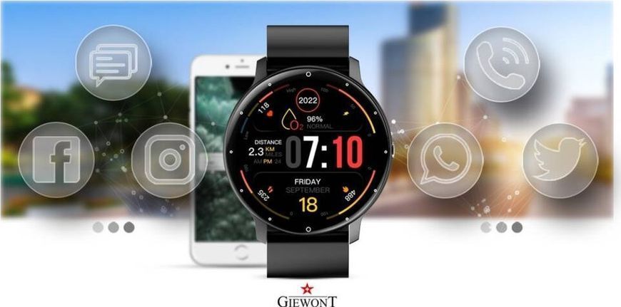 Смарт-годинник Giewont GW120-2 Pro Carbon 621719 фото