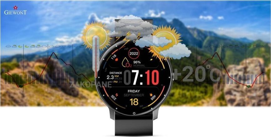 Смарт-годинник Giewont GW120-2 Pro Carbon 621719 фото