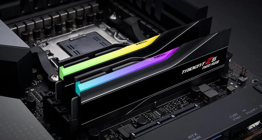 Пам'ять для настільних комп'ютерів G.Skill 32 GB (2x16GB) DDR5 6400 MHz Trident Z5 Neo RGB Black (F5-6400J3239G16GX2-TZ5NR) 522252ua фото
