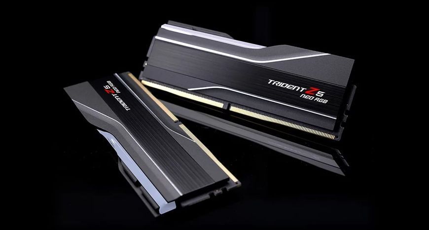 Пам'ять для настільних комп'ютерів G.Skill 32 GB (2x16GB) DDR5 6400 MHz Trident Z5 Neo RGB Black (F5-6400J3239G16GX2-TZ5NR) 522252ua фото
