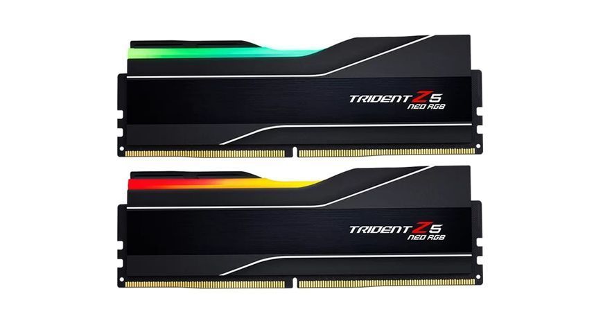 Пам'ять для настільних комп'ютерів G.Skill 32 GB (2x16GB) DDR5 6400 MHz Trident Z5 Neo RGB Black (F5-6400J3239G16GX2-TZ5NR) 522252ua фото