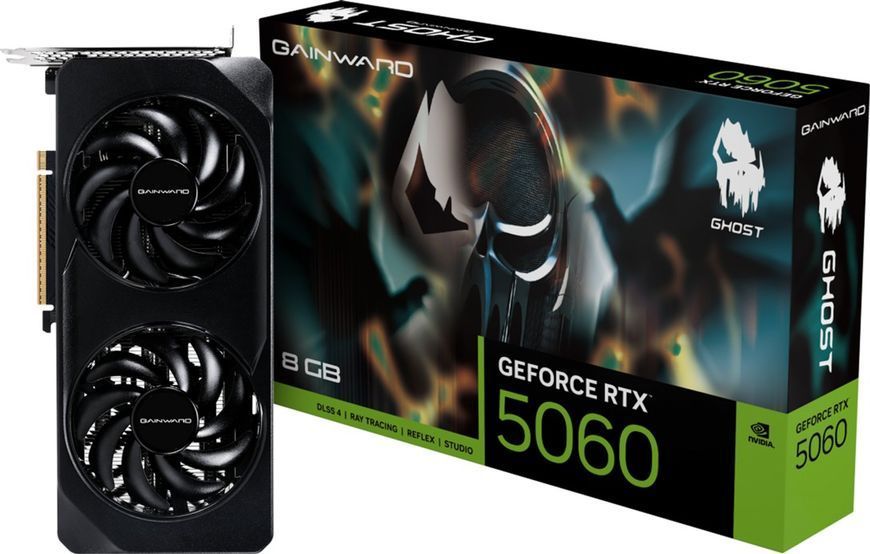 Відеокарта Gainward GeForce RTX 5060 Ghost 8G (NE75060019P1-GB2063B) 619053 фото