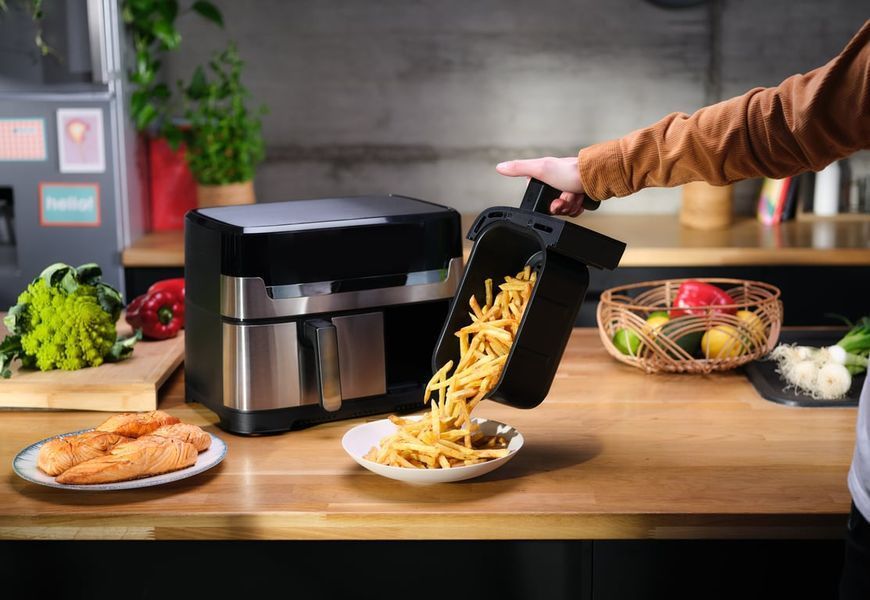 Мультипіч (аерофритюрниця) Tefal Dual Easy Fry & Grill Air Fryer EY905D10 510587 фото