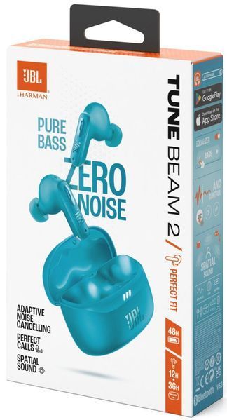 Наушники TWS JBL Tune Beam 2 Turquoise (JBLTBEAM2TQE) 579218ua фото