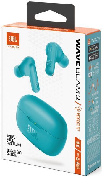 Наушники TWS JBL Wave Beam 2 Blue (JBLWBEAM2BLU) 579227ua фото