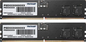 Память для настольных компьютеров Patriot 32 GB (2x16GB) DDR5 4800 MHz Signature (PSD532G4800K) 596753ua фото