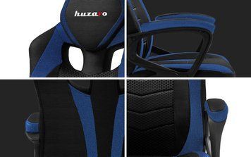 Компьютерное кресло для геймера Huzaro Force 2.5 Black-Blue Mesh 514426 фото