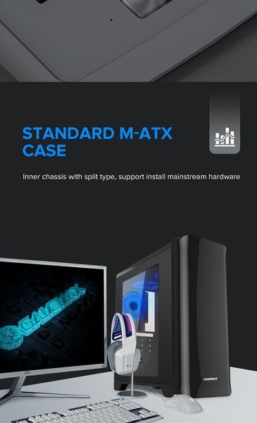 Корпус GameMax H602-BK 630521ua фото
