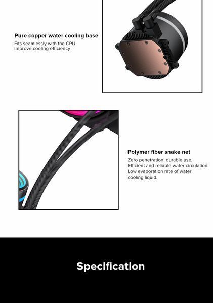 Водяне охолодження GameMax IceBurg 240 Infinity 628008ua фото