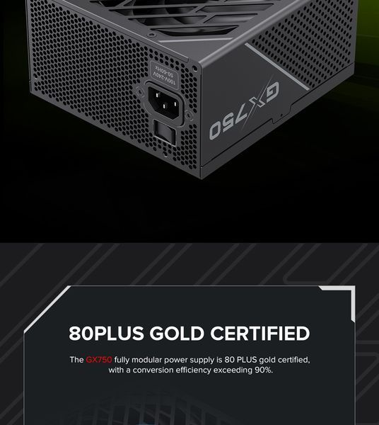 Блок живлення GameMax GX-750 Pro ATX3.1 PCIe5.1 627779ua фото