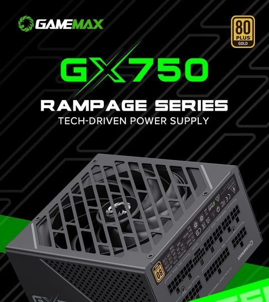 Блок живлення GameMax GX-750 Pro ATX3.1 PCIe5.1 627779ua фото