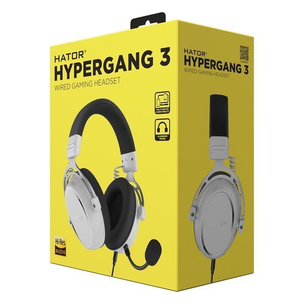 Наушники с микрофоном Hator Hypergang 3 White (ESH06) 579412ua фото