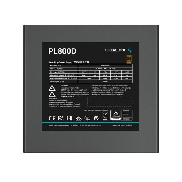 Блок питания Deepcool PL800D (R-PL800D-FC0B) 516122ua фото