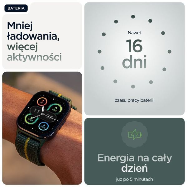 Смарт-часы Motorola Moto Watch Fit Trekking Green (PG38C07182) 613190 фото