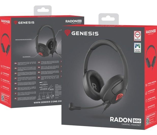 Компьютерная гарнитура Genesis Radon 800 Black (NSG-1791) 408693 фото
