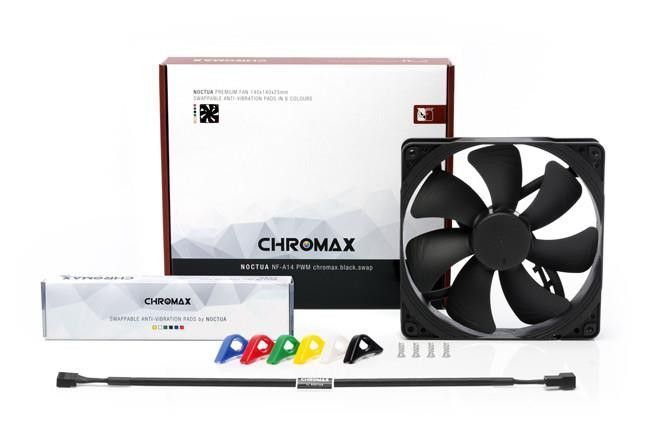 Вентилятор Noctua NF-A14 PWM chromax.black.swap 348288 фото