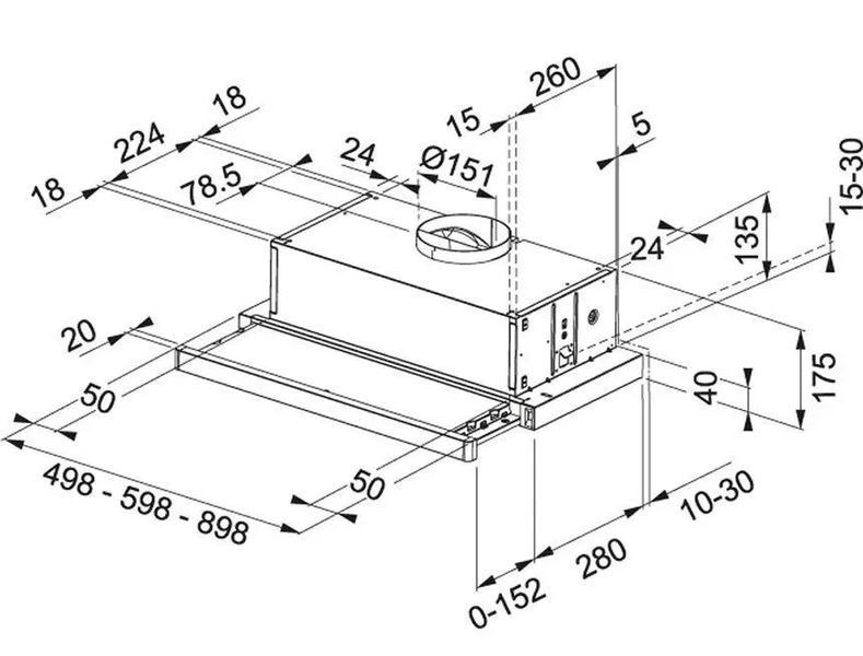 Витяжка телескопічна Franke Flexa FTC 532L WH (315.0547.795) 399816ua фото