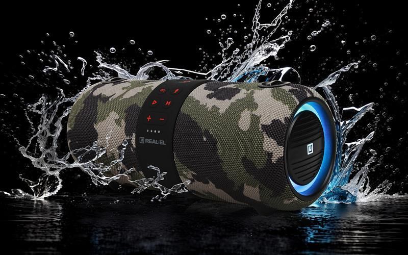 Портативна колонка Real-El X-733 Camo (EL121600020) 580018ua фото