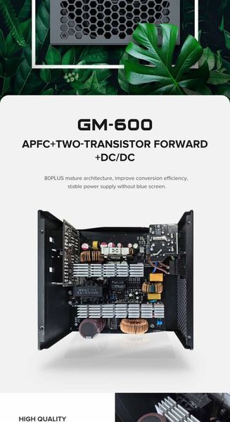 Блок питания GameMax GM-600 Modular Black 627730ua фото