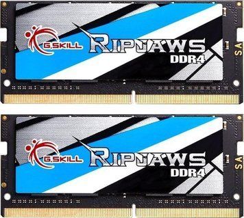 Память для ноутбуков G.Skill 32 GB (2x16GB) SO-DIMM DDR4 2666 MHz Ripjaws (F4-2666C19D-32GRS) 441657 фото