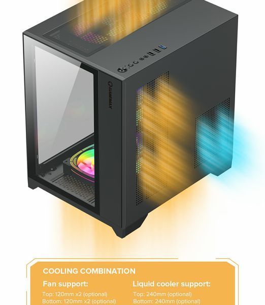Корпус GameMax Infinity Mini Black 630522ua фото