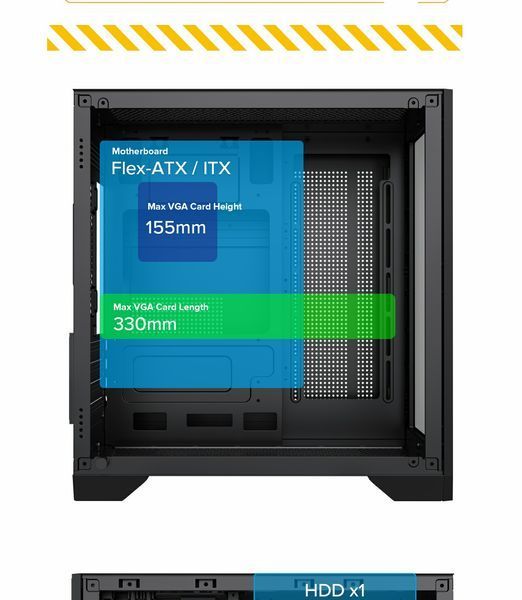 Корпус GameMax Infinity Mini Black 630522ua фото