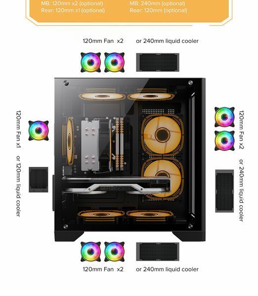 Корпус GameMax Infinity Mini Black 630522ua фото