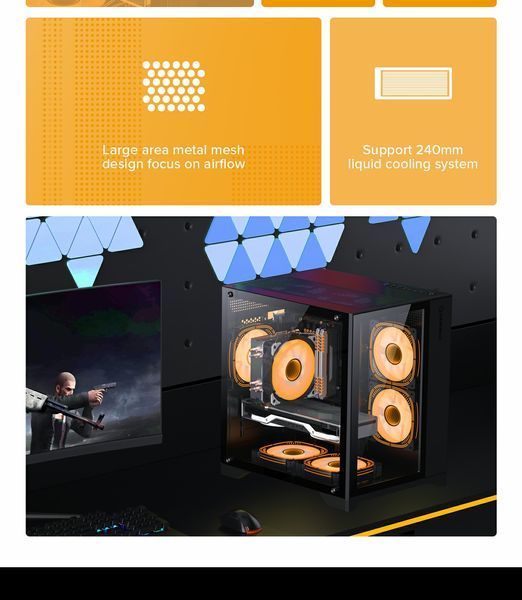 Корпус GameMax Infinity Mini Black 630522ua фото