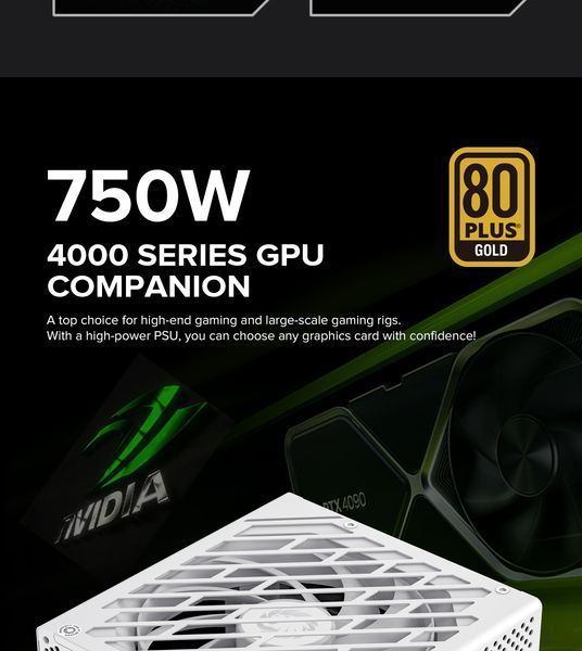 Блок живлення GameMax GX-750 Pro WH ATX3.1 PCIe5.1 627780ua фото