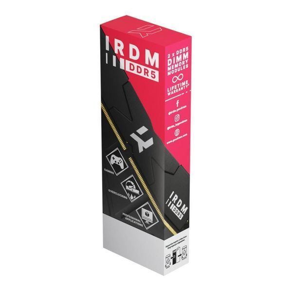 Пам'ять для настільних комп'ютерів Goodram 32 GB (2x16GB) DDR5 6400 MHz IRDM Black (IR-6400D564L32S/32GDC) 504203 фото
