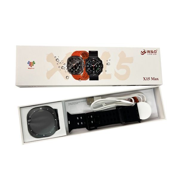 Смарт-годинник W&O X15 Max Amoled Black (WOX15MBL) 627323ua фото