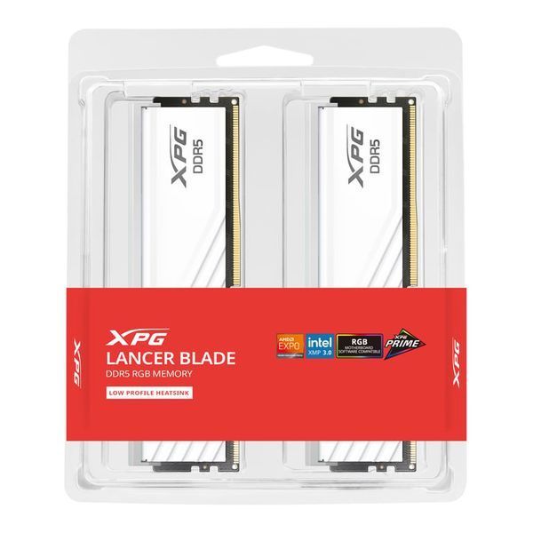 Память для настольных компьютеров Adata 32 GB (2x16GB) DDR5 6000 MHz XPG Lancer Blade RGB White (AX5U6000C3016G-DTLABRWH) 521627 фото