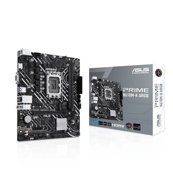 Материнська плата Asus Prime H610M-K ARGB (90MB1G90-M0EAY0) 519427ua фото