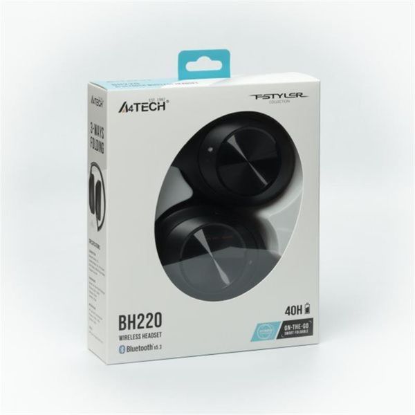 Наушники с микрофоном A4Tech Fstyler BH220 Black 579329ua фото