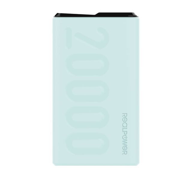 Зовнішній акумулятор (павербанк) Realpower PB-20000PD+ 20000mAh Blue 619724 фото