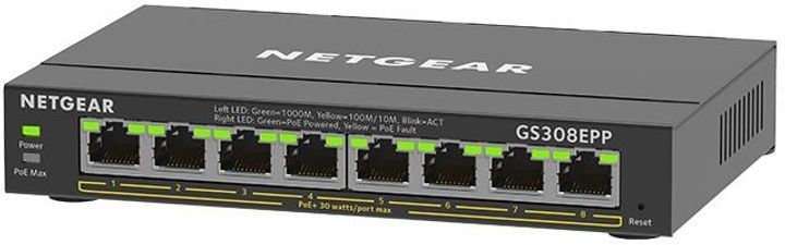 Коммутатор управляемый уровня 2 Netgear GS308EP (GS308EP-100PES) 465720ua фото
