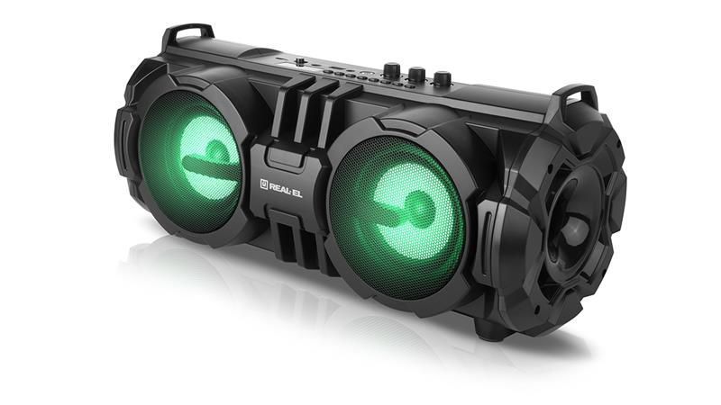 Портативная колонка Real-El X-737 Black (EL121600016) 580019ua фото