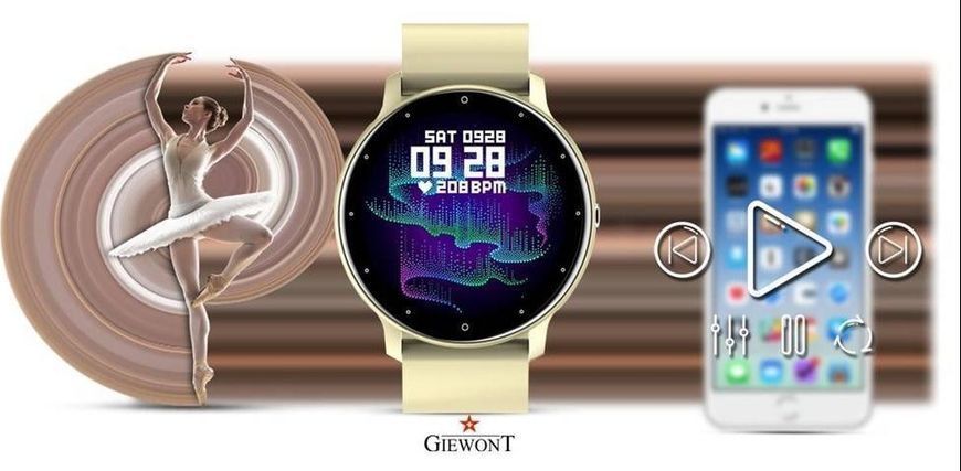 Смарт-годинник Giewont GW120-6 Ivory Effect 621721 фото