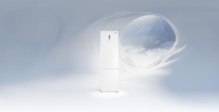 Холодильник з морозильною камерою Grifon NFND-200W 580762ua фото