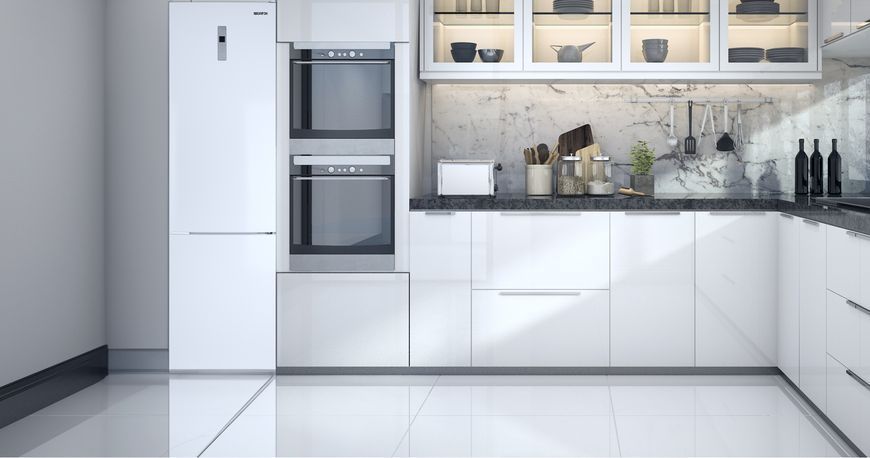 Холодильник з морозильною камерою Grifon NFND-200W 580762ua фото