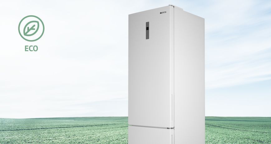 Холодильник з морозильною камерою Grifon NFND-200W 580762ua фото