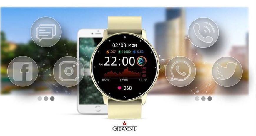 Смарт-годинник Giewont GW120-6 Ivory Effect 621721 фото