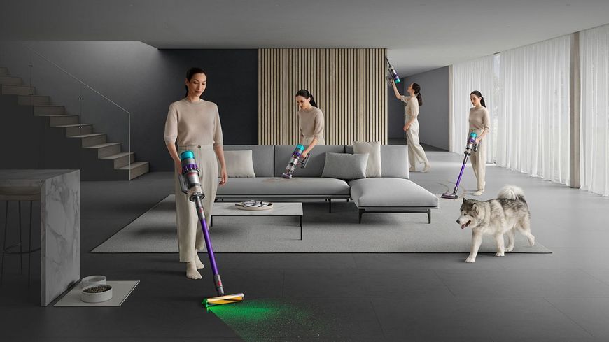 Пылесос 2в1 (вертикальный + ручной) Dyson Gen5detect Absolute Nickel/Purple (446989-01) 506771 фото