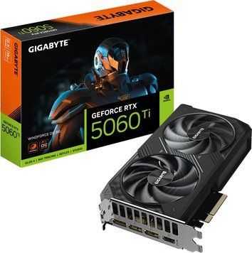 Видеокарта Gigabyte GeForce RTX 5060 Ti Windforce OC 8G (GV-N506TWF2OC-8GD) 590665ua фото