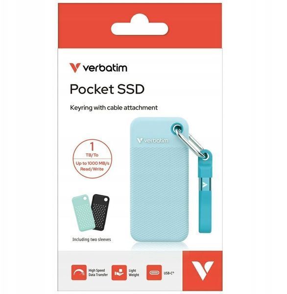 SSD накопичувач Verbatim Pocket 1 TB Blue (32324) 618562 фото