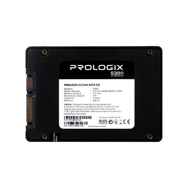 SSD накопитель Prologix S320 480 GB (PRO480GS320) 577166ua фото