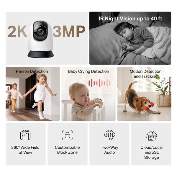 IP-камера відеоспостереження Mercusys MC210 630367ua фото